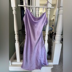 Elegant Lavender Slip Dress